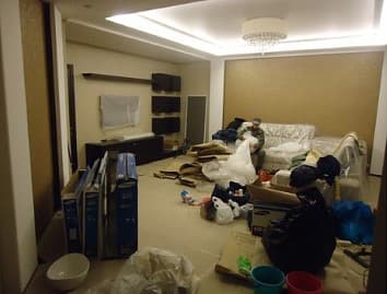 Состояние комнаты до уборки